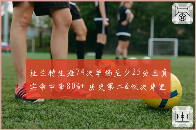 杜兰特生涯74次单场至少25分且真实命中率80%+ 历史第二&仅次库里